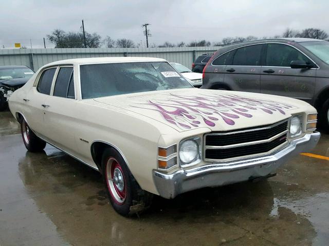 136691R177099 - 1971 CHEVROLET CHEVELLE WHITE photo 1