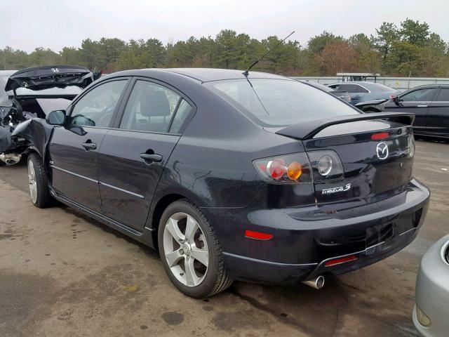 JM1BK324461412493 - 2006 MAZDA 3 S BLACK photo 3