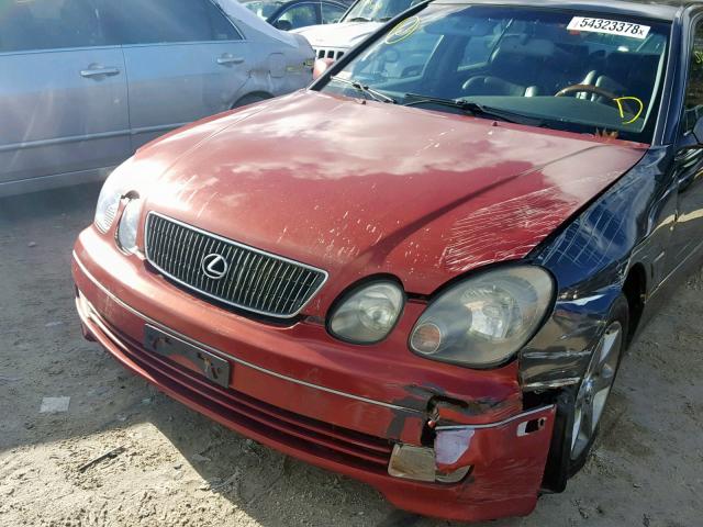 JT8BD69S030189613 - 2003 LEXUS GS 300 GRAY photo 9