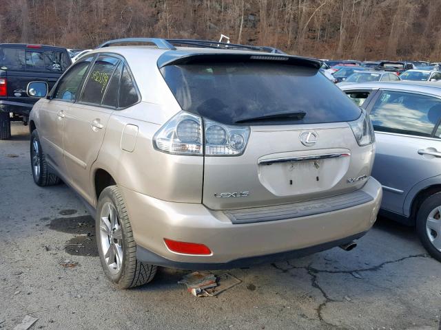 JTJHW31U460042035 - 2006 LEXUS RX 400H TAN photo 3