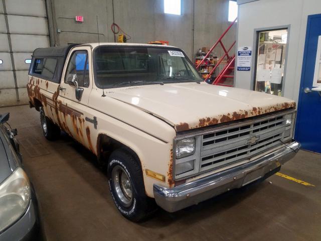 1GCDR14H9HJ120091 - 1987 CHEVROLET R10 BEIGE photo 1