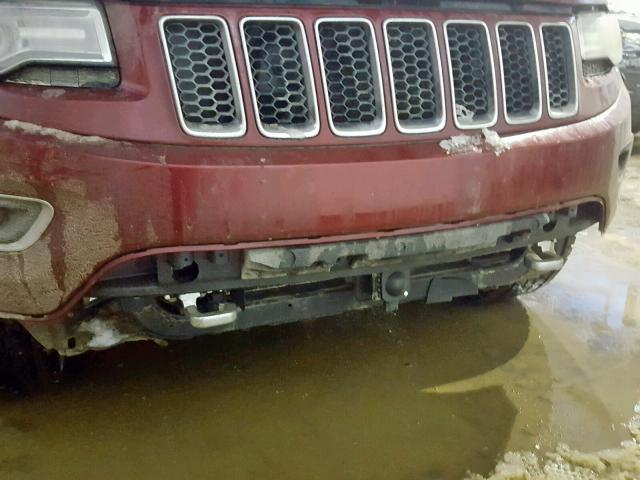 1C4RJFCT1FC666451 - 2015 JEEP GRAND CHER RED photo 9