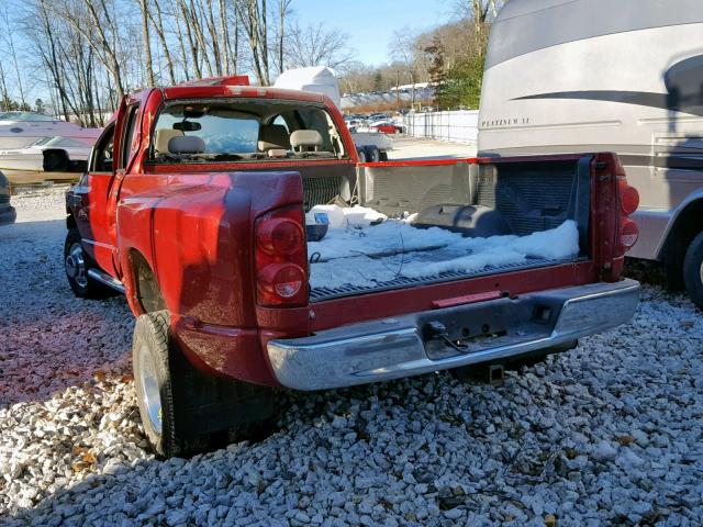 3D7MX48A48G151163 - 2008 DODGE RAM 3500 S RED photo 3