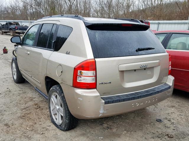 1J4NF4FB2AD557470 - 2010 JEEP COMPASS SP GOLD photo 3