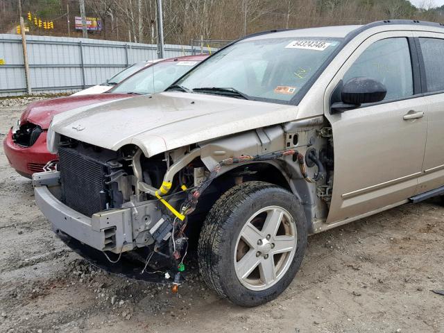 1J4NF4FB2AD557470 - 2010 JEEP COMPASS SP GOLD photo 9