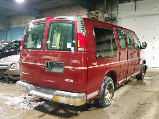 1GDFG15W9X1161696 - 1999 GMC SAVANA RV BURGUNDY photo 4