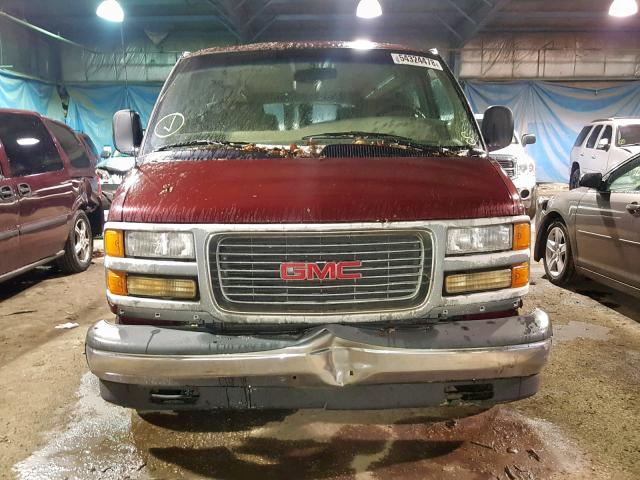 1GDFG15W9X1161696 - 1999 GMC SAVANA RV BURGUNDY photo 9