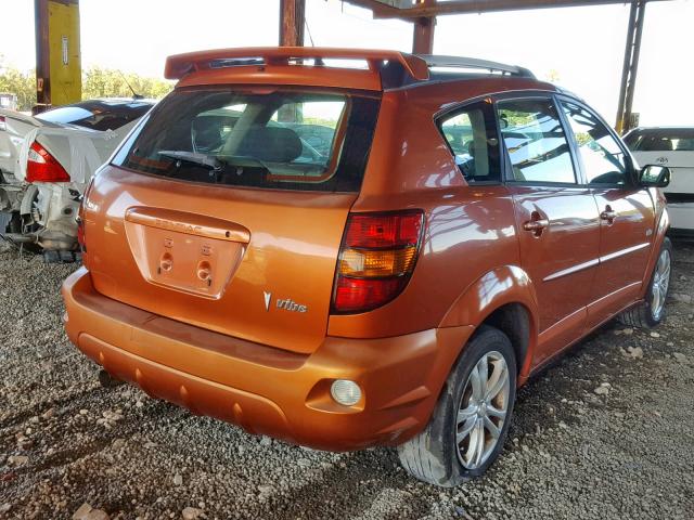 5Y2SL62894Z421254 - 2004 PONTIAC VIBE ORANGE photo 4