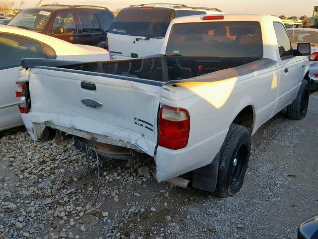 1FTYR10U15PA94275 - 2005 FORD RANGER WHITE photo 4