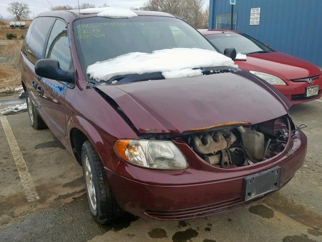 1D4GP25373B164642 - 2003 DODGE CARAVAN SE MAROON photo 1