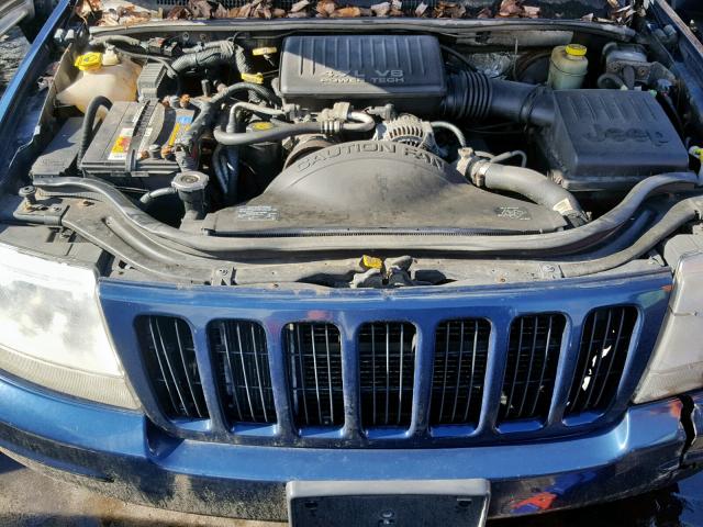 1J4GW68N1XC747156 - 1999 JEEP GRAND CHER BLUE photo 7