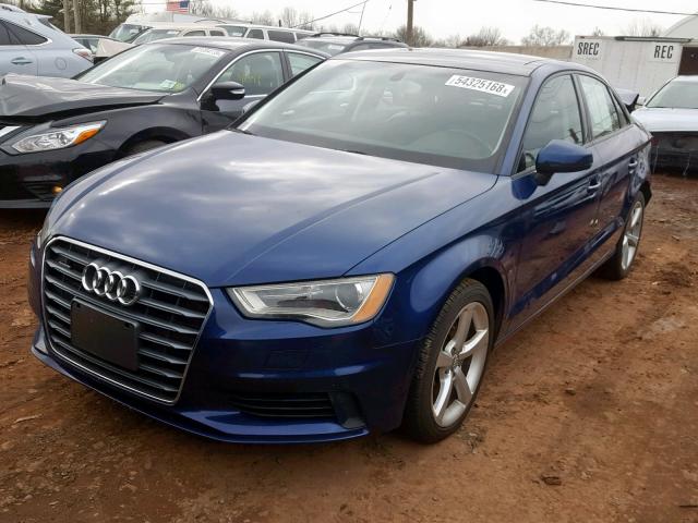 WAUBFGFF4F1008615 - 2015 AUDI A3 BLUE photo 2