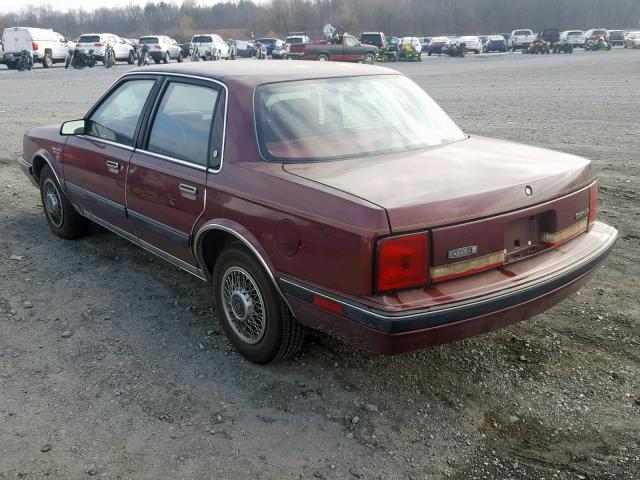 2G3AM54N4L2372830 - 1990 OLDSMOBILE CUTLASS CI MAROON photo 3