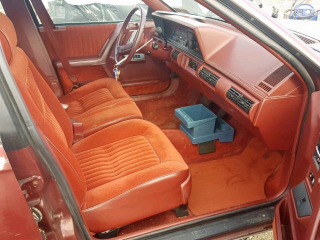 2G3AM54N4L2372830 - 1990 OLDSMOBILE CUTLASS CI MAROON photo 5
