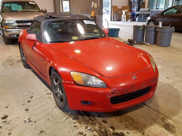 JHMAP11472T002013 - 2002 HONDA S2000 RED photo 1