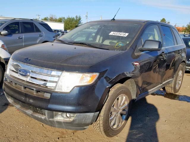 2FMDK49C38BA57394 - 2008 FORD EDGE LIMIT BLUE photo 2