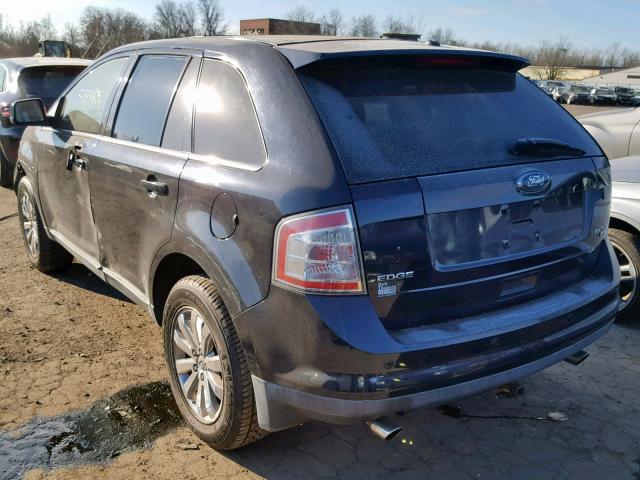 2FMDK49C38BA57394 - 2008 FORD EDGE LIMIT BLUE photo 3