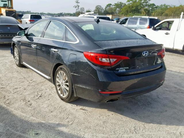 5NPE34AF3FH097505 - 2015 HYUNDAI SONATA SPO BLACK photo 3