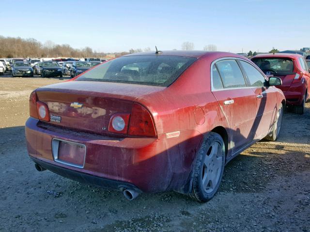 1G1ZJ57739F107289 - 2009 CHEVROLET MALIBU 2LT RED photo 4