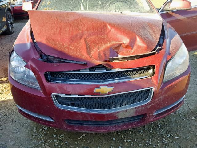 1G1ZJ57739F107289 - 2009 CHEVROLET MALIBU 2LT RED photo 7