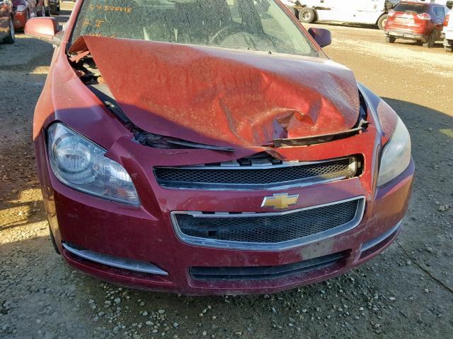 1G1ZJ57739F107289 - 2009 CHEVROLET MALIBU 2LT RED photo 9