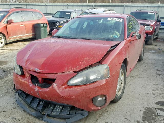 2G2WP552271103808 - 2007 PONTIAC GRAND PRIX RED photo 2