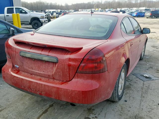 2G2WP552271103808 - 2007 PONTIAC GRAND PRIX RED photo 4