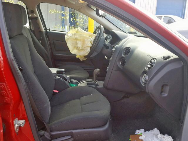 2G2WP552271103808 - 2007 PONTIAC GRAND PRIX RED photo 5