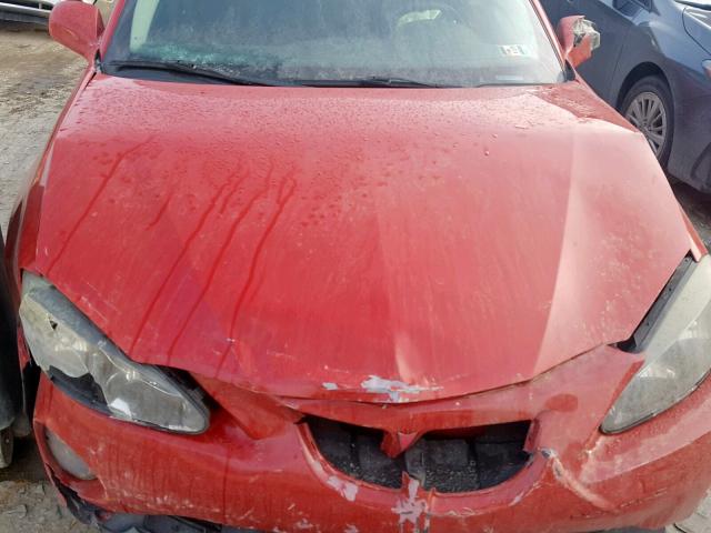 2G2WP552271103808 - 2007 PONTIAC GRAND PRIX RED photo 7