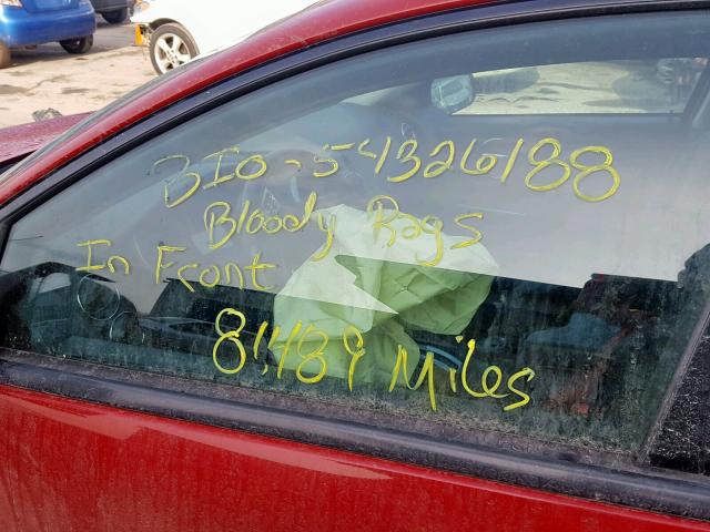 2G2WP552271103808 - 2007 PONTIAC GRAND PRIX RED photo 9