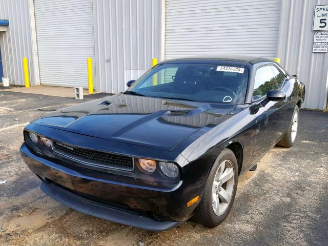 2C3CDYAG0EH277055 - 2014 DODGE CHALLENGER BLACK photo 2