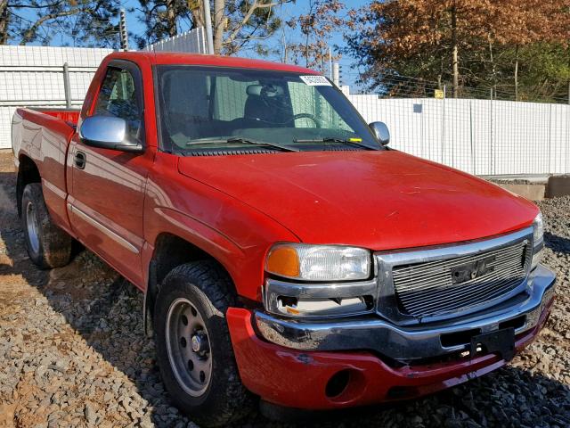 1GTEK14T55Z221221 - 2005 GMC NEW SIERRA RED photo 1