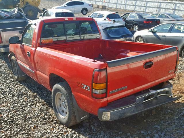 1GTEK14T55Z221221 - 2005 GMC NEW SIERRA RED photo 3