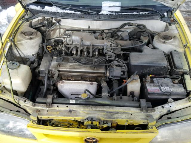 1NXBB02E8VZ641307 - 1997 TOYOTA COROLLA DX YELLOW photo 7