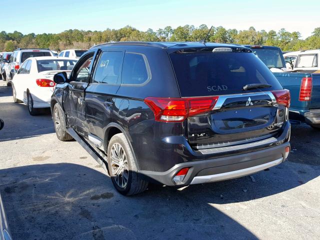 JA4AD3A30GZ037147 - 2016 MITSUBISHI OUTLANDER BLACK photo 3