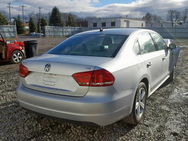 1VWAT7A30FC114260 - 2015 VOLKSWAGEN PASSAT S SILVER photo 4