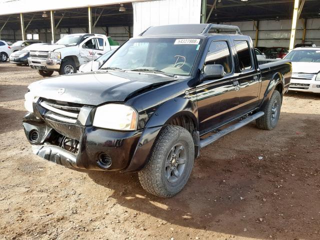 1N6ED29X13C449130 - 2003 NISSAN FRONTIER C BLACK photo 2