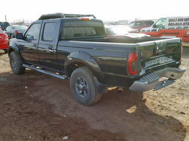 1N6ED29X13C449130 - 2003 NISSAN FRONTIER C BLACK photo 3