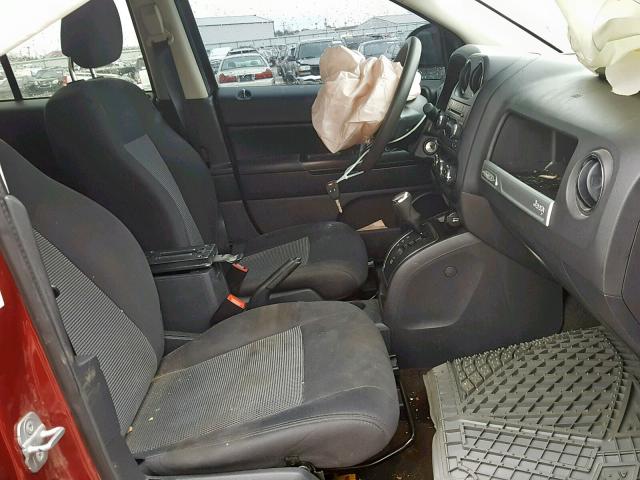 1C4NJDBB4ED506035 - 2014 JEEP COMPASS SP წითელი ფოტო 5