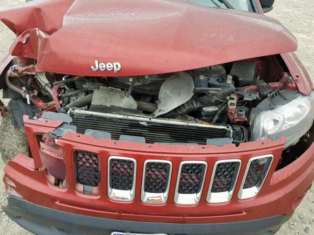 1C4NJDBB4ED506035 - 2014 JEEP COMPASS SP წითელი ფოტო 7
