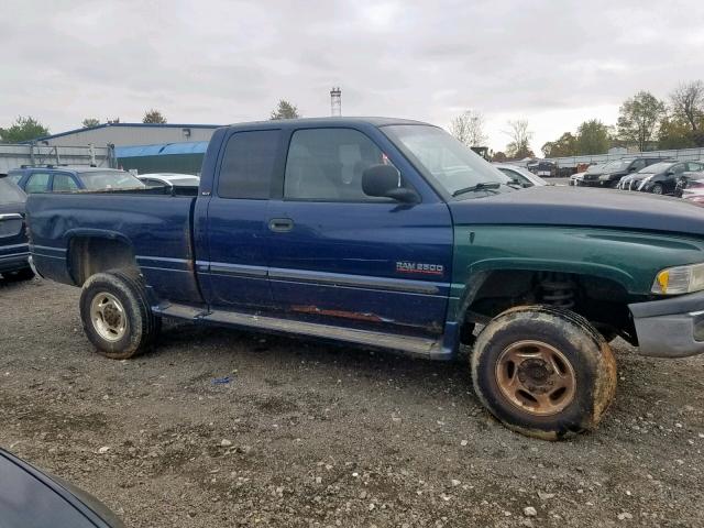 1B7KF23611J201727 - 2001 DODGE RAM 2500 BLUE photo 9