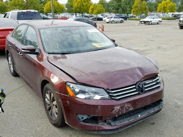 1VWAP7A31DC055608 - 2013 VOLKSWAGEN PASSAT S BURGUNDY photo 1