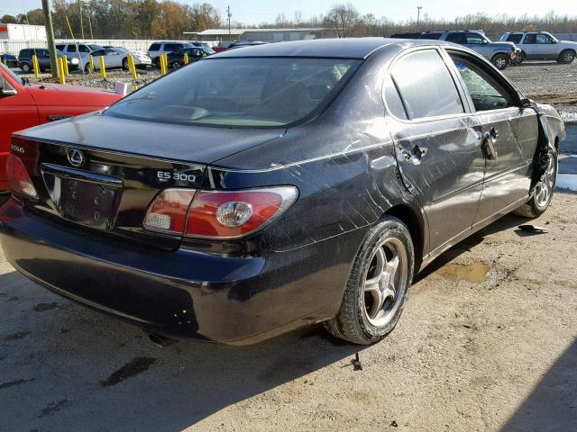 JTHBF30G330122571 - 2003 LEXUS ES 300 BLUE photo 4