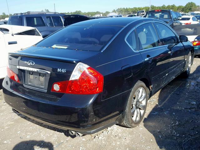 JNKBY01E37M400213 - 2007 INFINITI M45 BASE BLACK photo 4