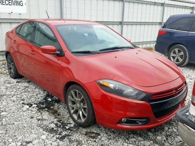 1C3CDFBA7DD118124 - 2013 DODGE DART SXT RED photo 1