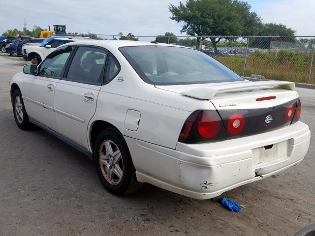 2G1WF52E959325766 - 2005 CHEVROLET IMPALA WHITE photo 3