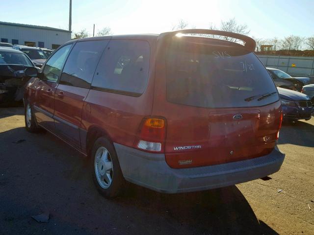 2FMZA5148YBC11908 - 2000 FORD WINDSTAR L RED photo 3