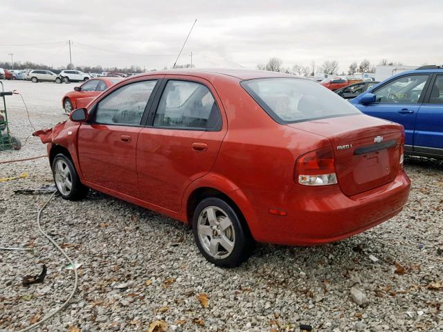 KL1TD56686B615507 - 2006 CHEVROLET AVEO BASE Марун фото 3