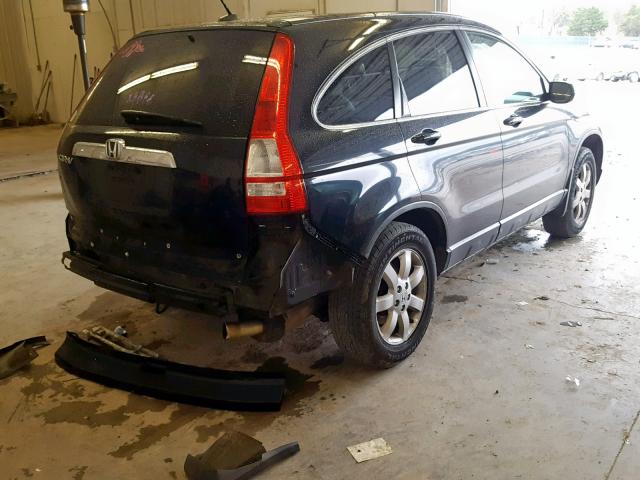 JHLRE38748C011110 - 2008 HONDA CR-V EXL BLACK photo 4