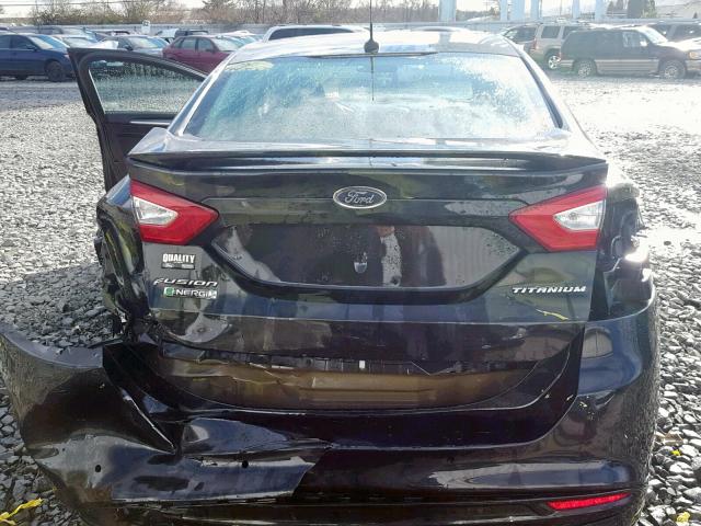 3FA6P0SU9FR260742 - 2015 FORD FUSION TIT BLACK photo 9